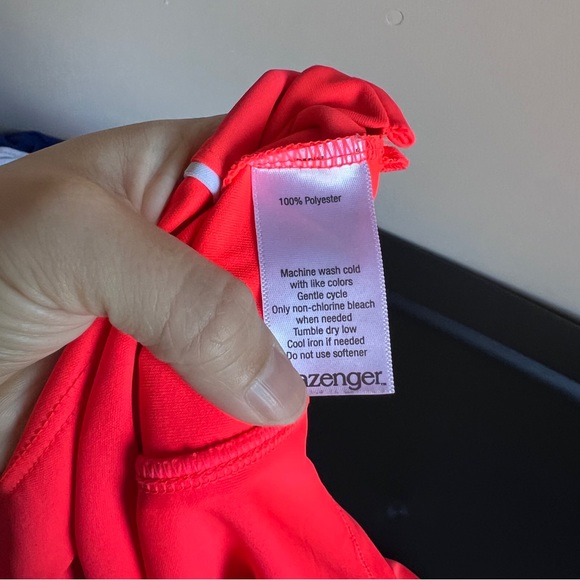 Slazenger Coral Orange Collared Polo Short Sleeve Tennis Golf - Picture 5 of 5